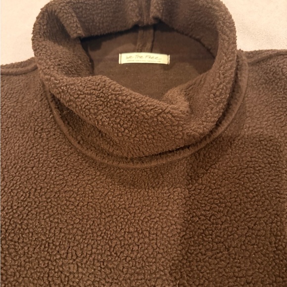 We The Free Deep Brown Cowl Neck Sweater - Picture 5 of 5